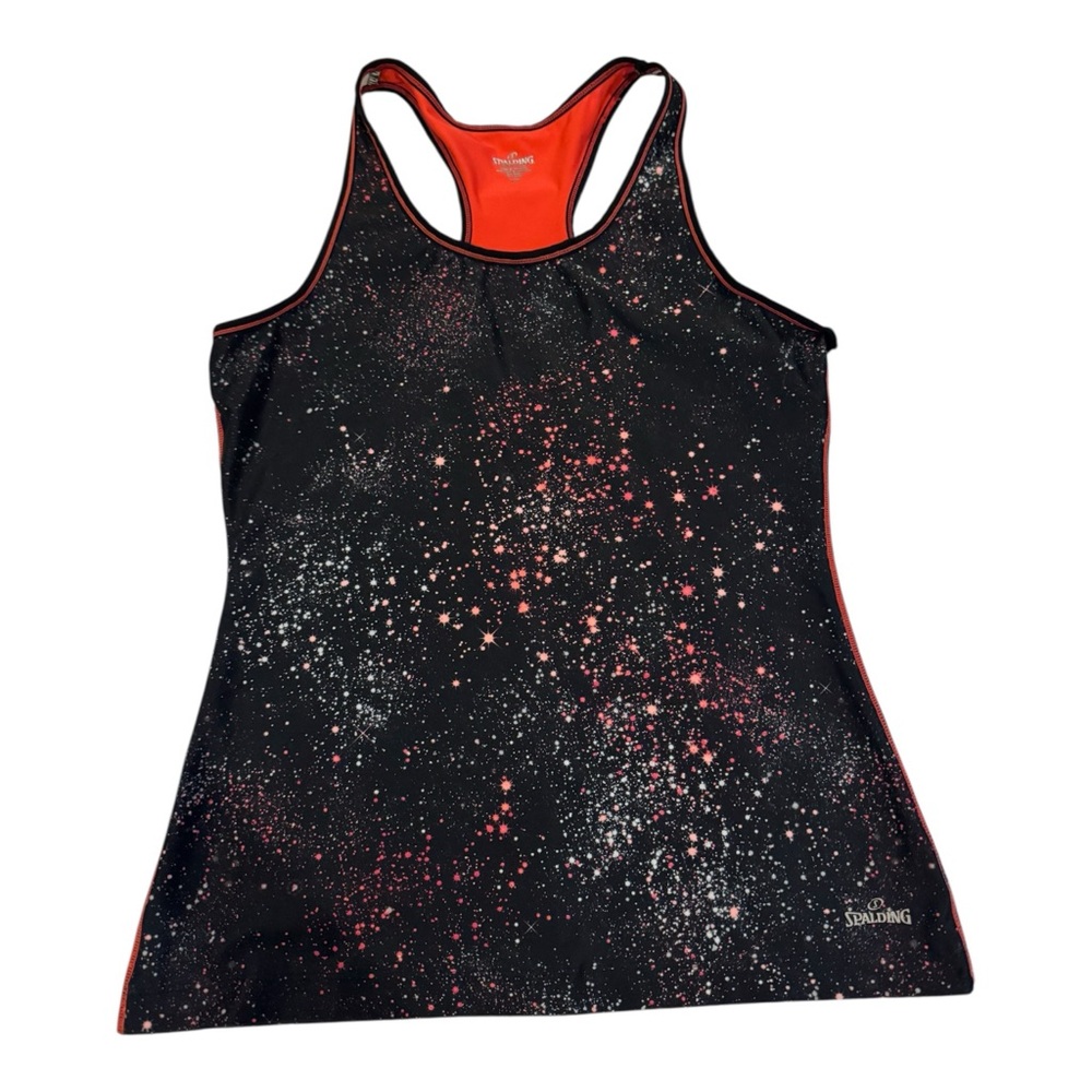 Spalding Women's‎ Starry Black and Red Tank Top